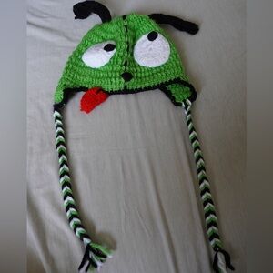 GIR INVADER ZIM Handmade Crochet Beanie Y2K